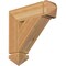Ekena Millwork Traditional Arts & Crafts Rough Sawn Bracket, Western Red Cedar, 4"W x 16"D x 16"H BKT04X16X16TRA03RWR - alternate 1